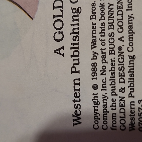 A GOLDEN BOOK BUNDLE- BUGS BUNNY CALLING; DAFFY DUCK Space Creature, Vintage - Picture 9 of 9